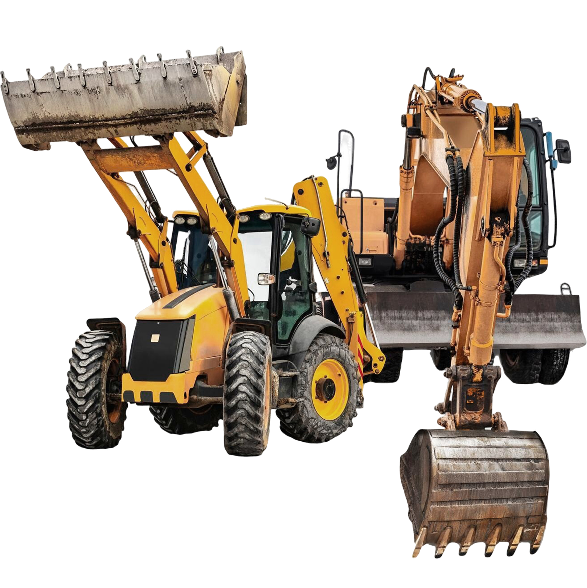 excavator-bulldozer-loader-closeup-white-isolated-backgroundconstruction-equipment-earthworks-element-design-rent-modern-construction-equipment